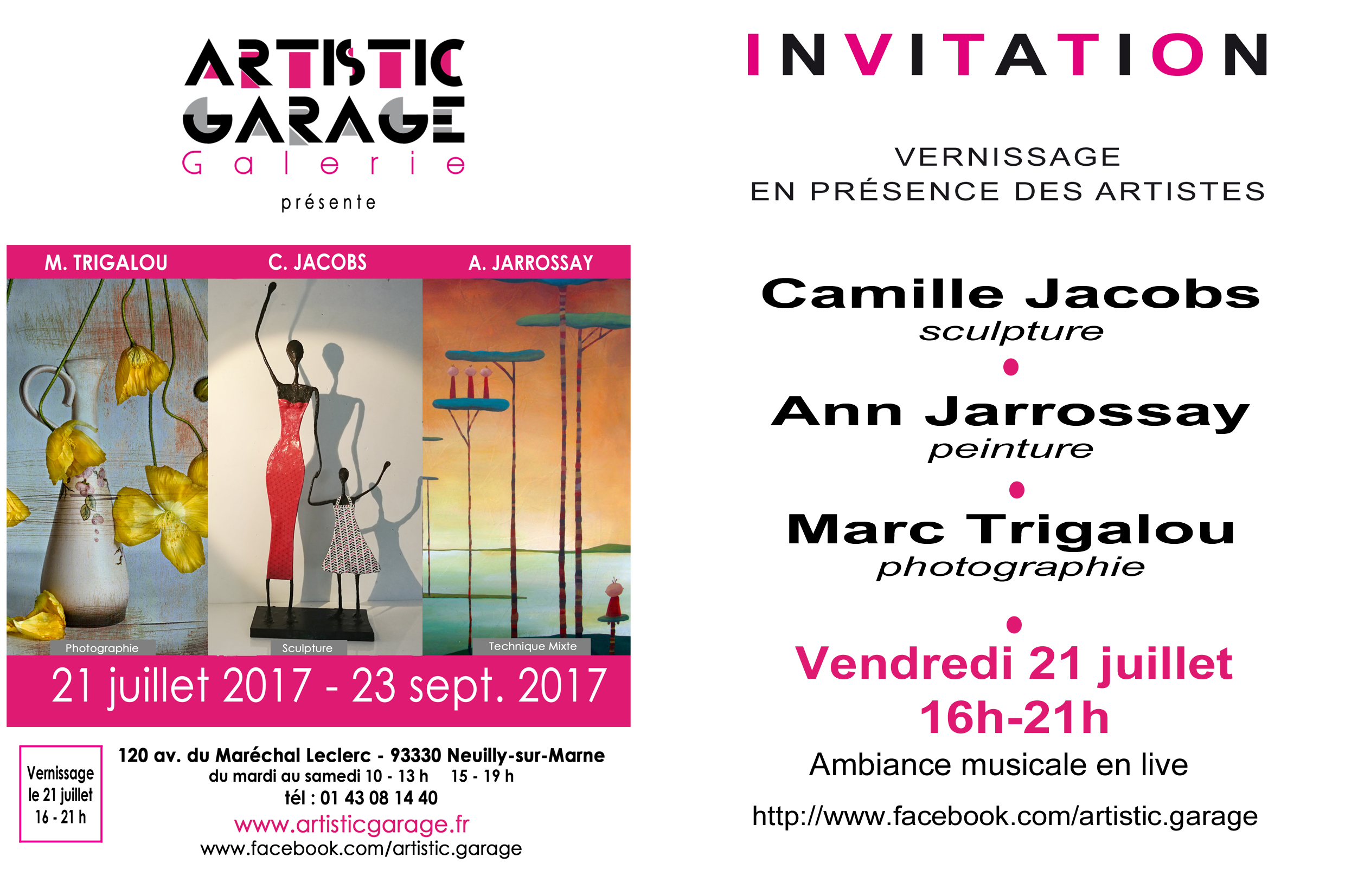 Exposition Artistic Garage – Du 21 juillet au 23 septembre 2017